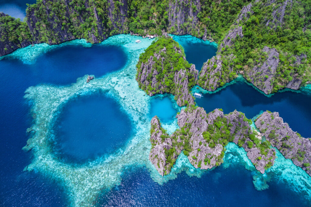 view of philippines twin lagoon