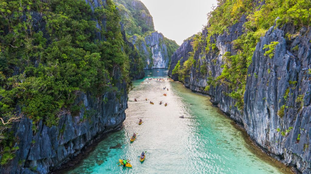 Kayaking in Big Lagoon, El Nido is a must-do activity for any holiday to the Philippines.